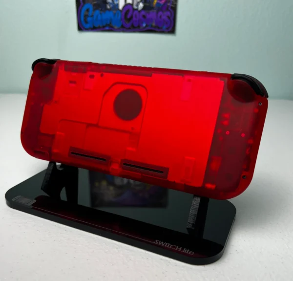 Clear Red - Black Accents + Colorful ABXY - Custom Switch Lite - Image 5