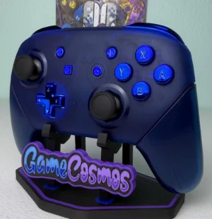 Transparent Blue - Chrome Blue - Wireless Pro Controller for The Switch Or PC