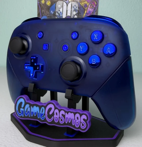 Transparent Blue - Chrome Blue - Wireless Pro Controller for The Switch Or PC