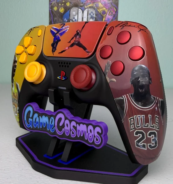 Michael Jordan Kobe Bryant NBA - Glossy Custom Wireless Controller for PS5 Or PC - Image 2
