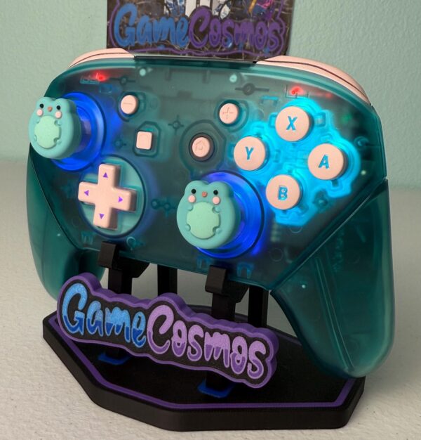 Cute Frogs - Emerald Clear - RGB LED - Wireless Pro Controller for The Switch Or PC - Image 5
