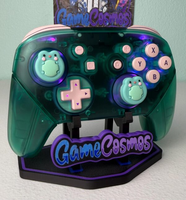 Cute Frogs - Emerald Clear - RGB LED - Wireless Pro Controller for The Switch Or PC - Image 4