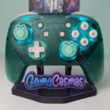 Cute Frogs - Emerald Clear - RGB LED - Wireless Pro Controller for The Switch Or PC