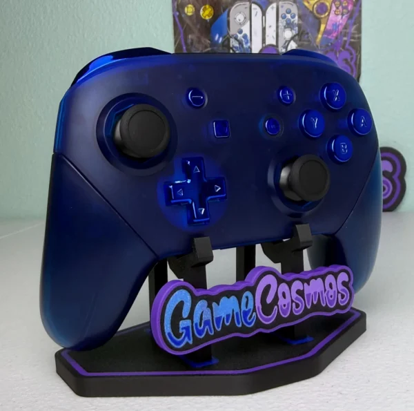 Transparent Blue - Chrome Blue - Wireless Pro Controller for The Switch Or PC - Image 2
