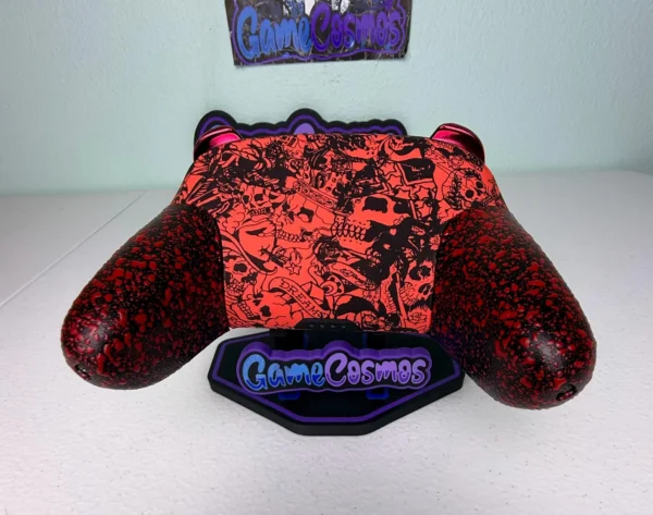 Red Undead - Chrome Red Accents - Wireless Pro Controller for The Switch Or PC - Image 4