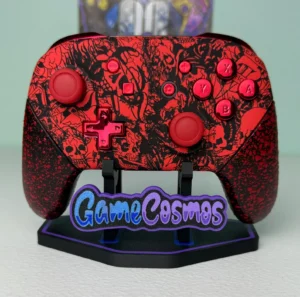 Red Undead - Chrome Red Accents - Wireless Pro Controller for The Switch Or PC