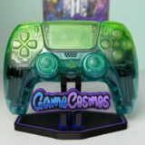 Glossy Clear Green Blue Gradient - Custom Wireless Controller for PS5 Or PC