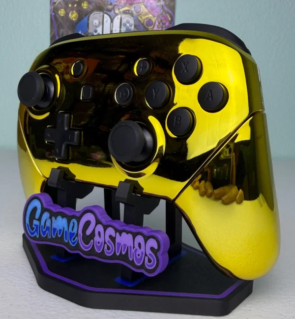 Chrome Gold Glossy Finish - Wireless Pro Controller for The Switch Or PC - Image 2