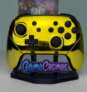 Chrome Gold Glossy Finish - Wireless Pro Controller for The Switch Or PC