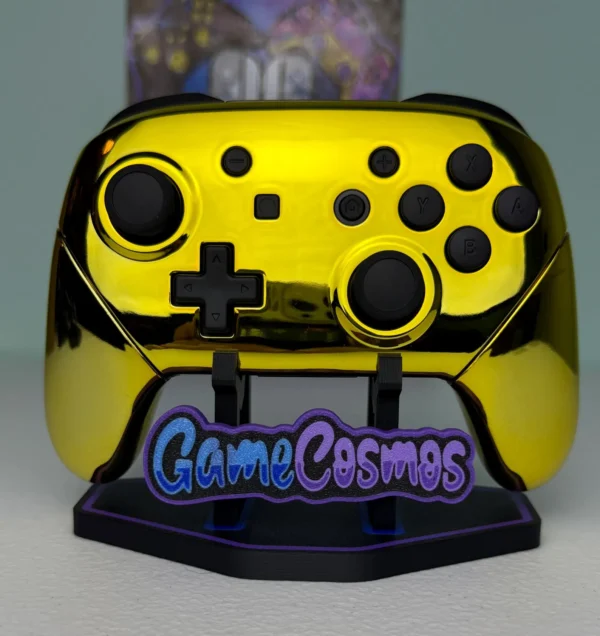 Chrome Gold Glossy Finish - Wireless Pro Controller for The Switch Or PC