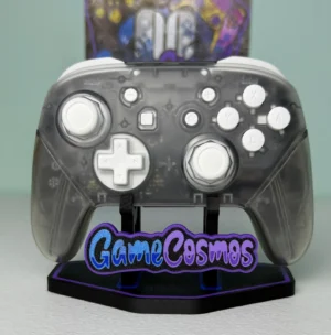 Transparent Clear White Accents - Wireless Pro Controller for The Switch Or PC