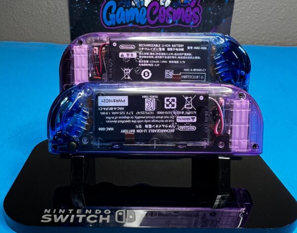Gradient Glossy TwoTone - Blue Purple Chrome - Custom Joycons for Nintend Switch - Image 3