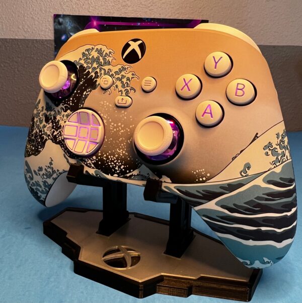 Great Wave Kanagawa - RGB LED - Custom Wireless Controller for Xbox Or PC - Image 2