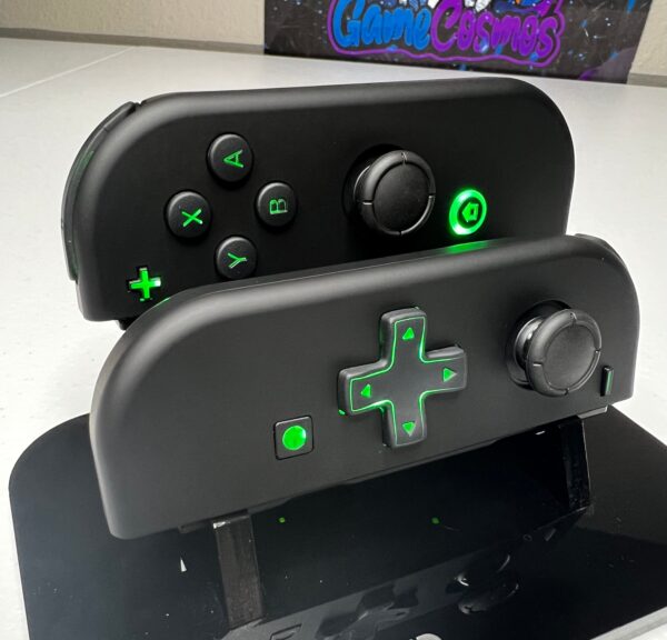 Soft Touch Black DPAD - RGB LED - Custom Joycons for the Nintend Switch - Image 3