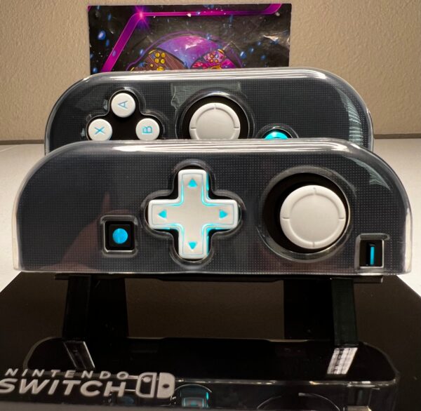 Soft Touch Black & White - RGB LED - Custom Joycons for the Nintend Switch - Image 2