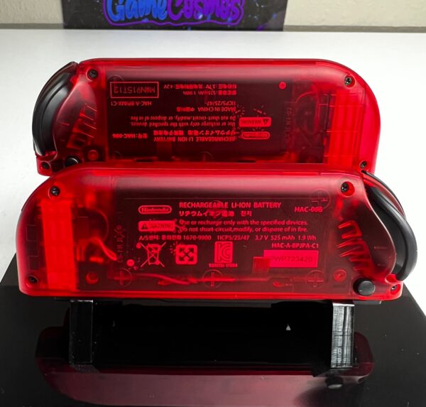 Transparent Clear Red - Colorful ABXY - Custom Joycons for the Nintend Switch - Image 4
