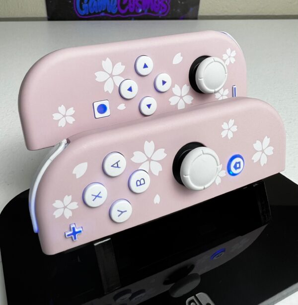 Sakura petals - RGB LED - *Custom Options* - Custom Joycons for the Nintend Switch - Image 5