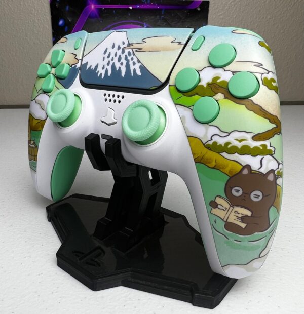 Cute Cartoon Theme - Mint Green - Custom Wireless Controller For PS5 Or PC - Image 2