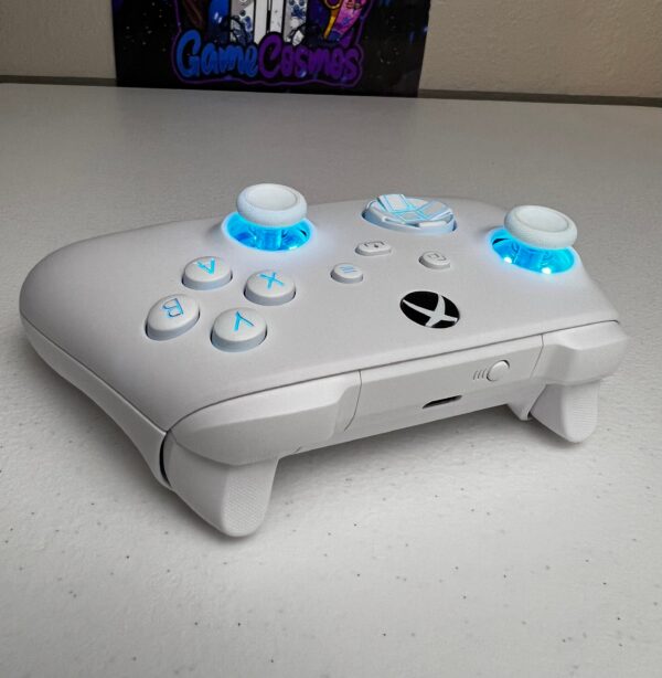 Soft Touch Pure White - RGB LED - Custom Wireless Controller for Xbox Or PC - Image 5