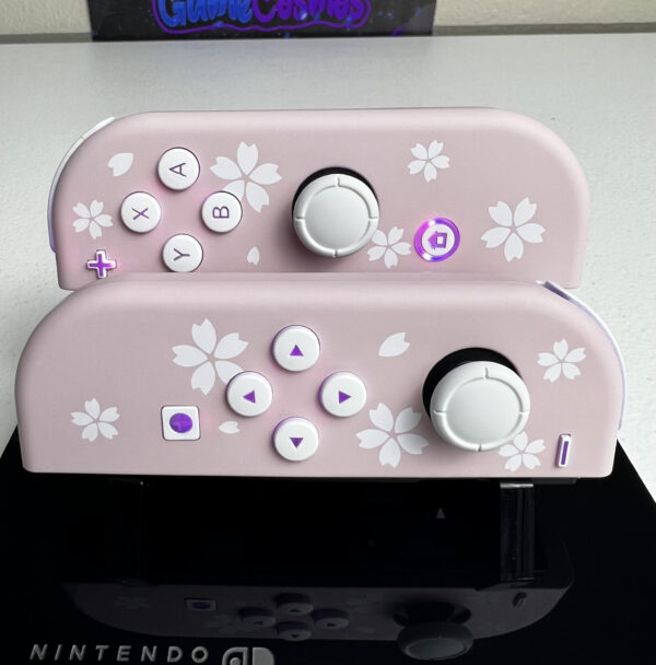 Sakura petals - RGB LED - *Custom Options* - Custom Joycons for the Nintend Switch - Image 6