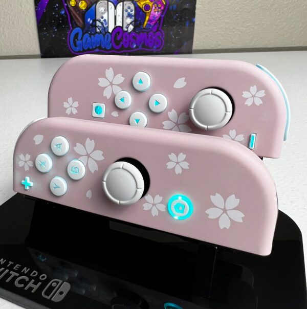 Sakura petals - RGB LED - *Custom Options* - Custom Joycons for the Nintend Switch - Image 4
