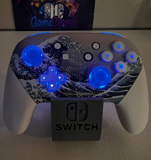 Kanagawa theme - RGB LED - Custom Wireless Pro Controller for The Switch Or PC - Image 4