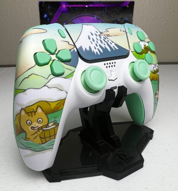 Cute Cartoon Theme - Mint Green - Custom Wireless Controller For PS5 Or PC - Image 3