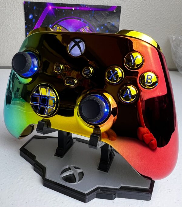 Chrome Gradient Tri Color - RGB LED - Custom Wireless Controller for Xbox Or PC - Image 3