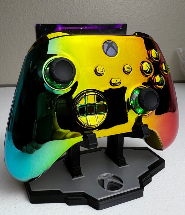 Chrome Gradient Tri Color - RGB LED - Custom Wireless Controller for Xbox Or PC - Image 2