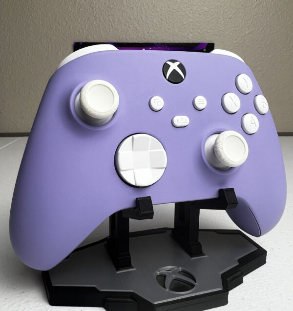 Soft Touch Violet - White Accents - Custom Wireless Controller For Xbox Or PC - Image 3