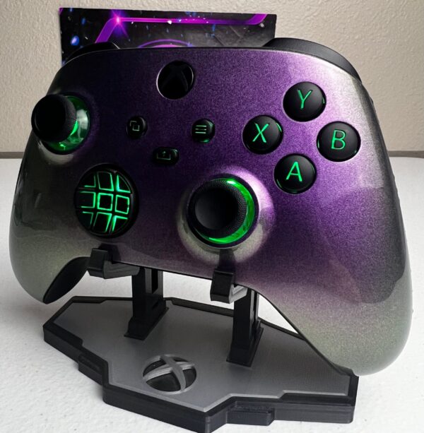 Two-Tone Chameleon Pink Green - RGB LED - Custom Wireless Controller for Xbox Or PC - Image 3
