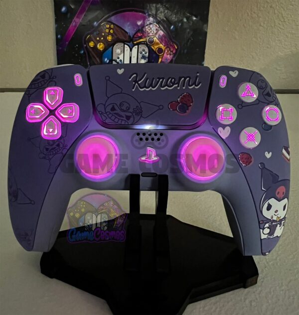 Sanrio Kuromi - RGB LED - Soft Touch Violet - Custom Controller For PS5 Or PC - Image 2