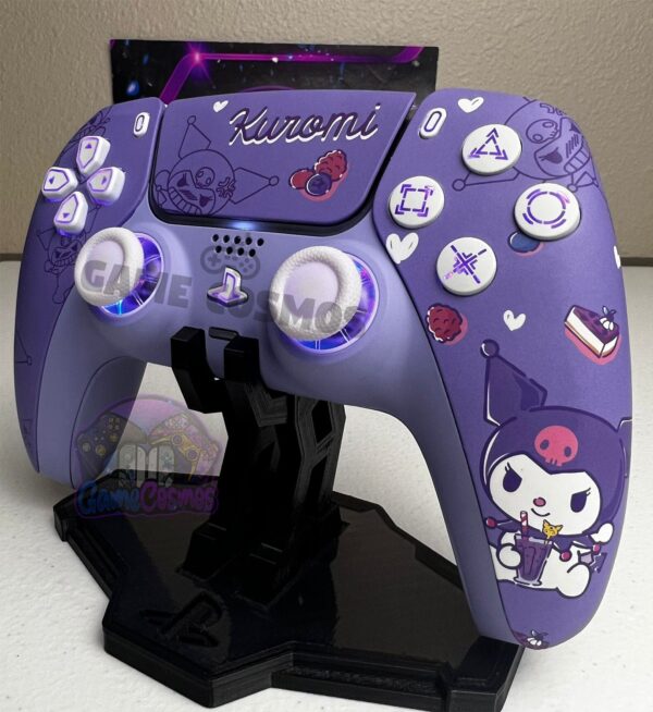 Sanrio Kuromi - RGB LED - Soft Touch Violet - Custom Controller For PS5 Or PC - Image 3