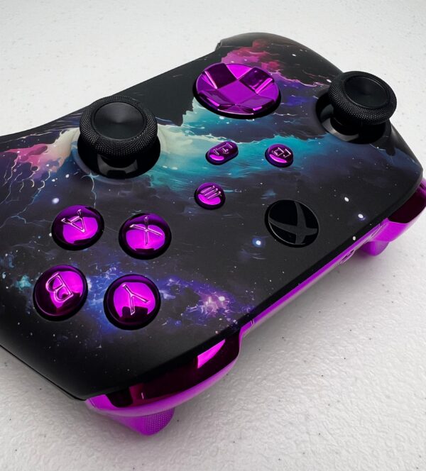 Wild Mountain - Purple Chrome Accent - Custom Wireless Controller for XBox Or PC - Image 4