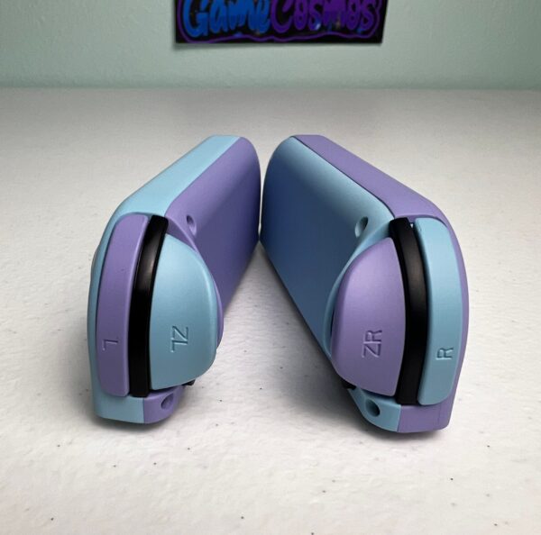 Violet & Powder Blue - Soft Touch Finish - Custom Joycons for the Nintend Switch - Image 4