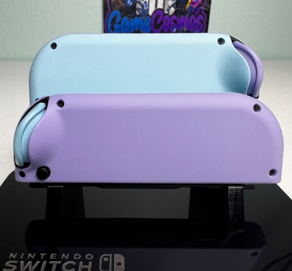 Violet & Powder Blue - Soft Touch Finish - Custom Joycons for the Nintend Switch - Image 5