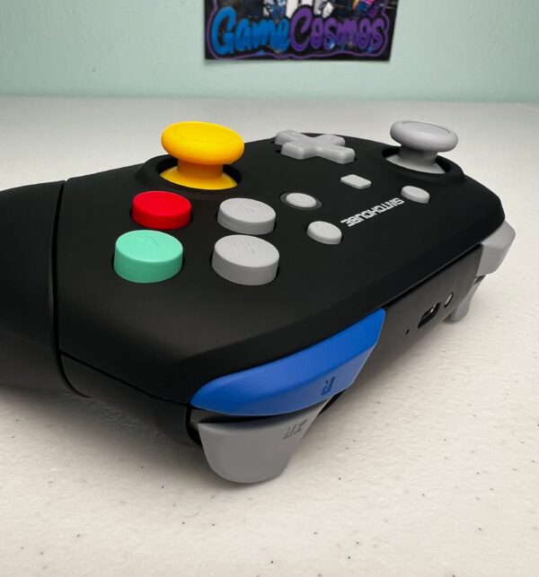 Custom GC Style - Soft Touch Black - Wireless Pro Controller for The Switch Or PC - Image 4