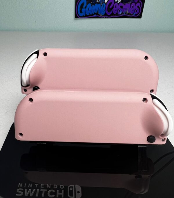 Sakura Pink Soft Touch - Colorful hearts - Custom Joycons for the Nintend Switch - Image 3