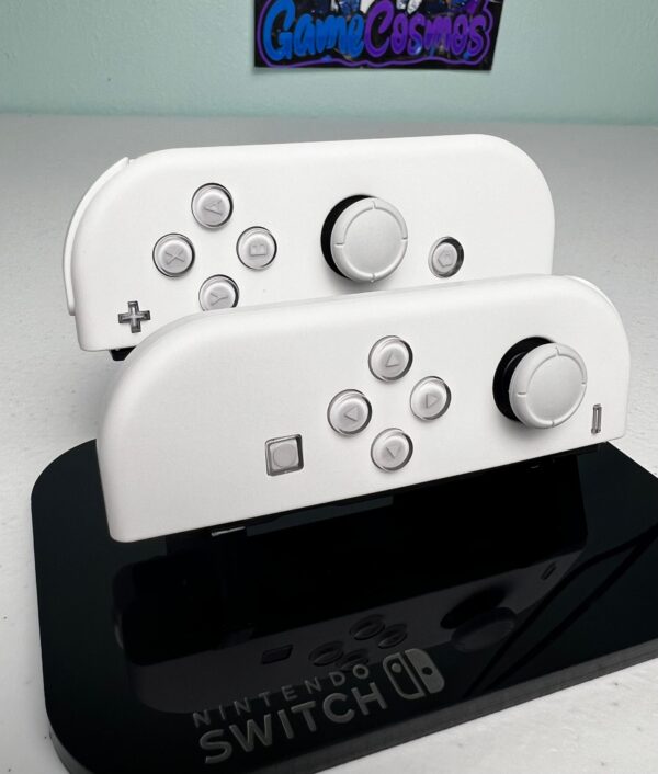 Soft Touch White - Clear Jelly Buttons - Custom Joycons for the Nintend Switch - Image 2