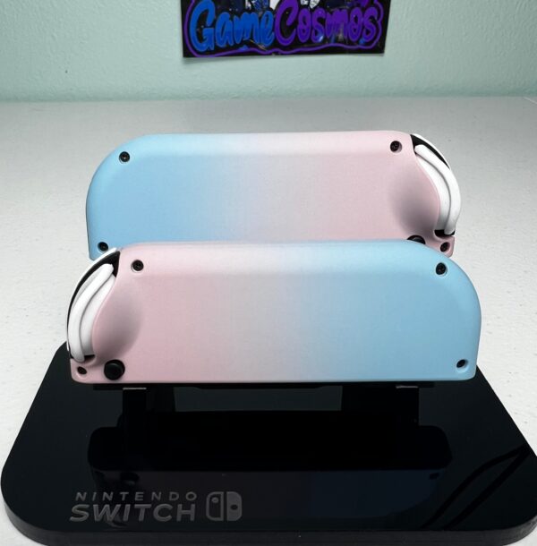 Two-tone Pastel - Sakura Pink & Baby Blue - Custom Joycons for the Nintend Switch - Image 5