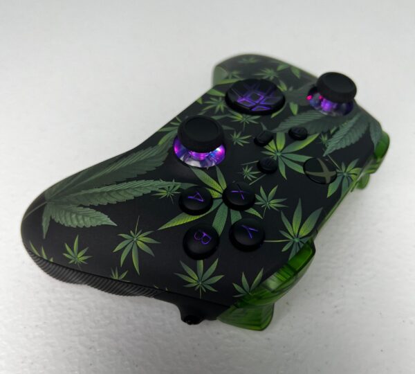 Green Weeds Theme - RGB LED - Custom Wireless Controller for Xbox Or PC - Image 2