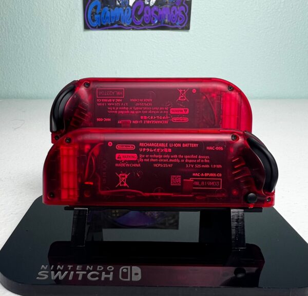 Transparent Red DPAD - Colorful ABXY - Custom Joycons for the Nintend Switch - Image 5