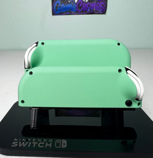 Mint Green Pastel - White Accents - Custom Joycons for the Nintend Switch - Image 3