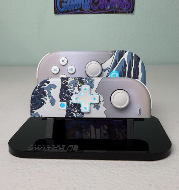 Great Wave Kanagawa - RGB LED - Custom Joycons for the Nintend Switch - Image 4