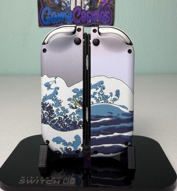 Great Wave Kanagawa - RGB LED - Custom Joycons for the Nintend Switch - Image 5