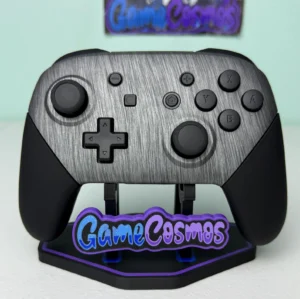 Brushed Silver  - Black Accents - Wireless Pro Controller for The Switch Or PC