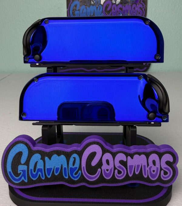 Blue Chrome - Black Accents - Custom Joycons for the Nintend Switch - Image 3