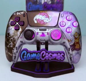 Gear 5 Luffy One Piece Inspired Custom LED RGB Wireless Controller for PS5 Or PC