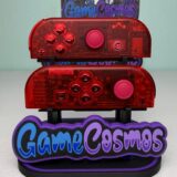 Transparent Clear Red - Red Chrome Accents - Custom Joycons for the Nintend Switch