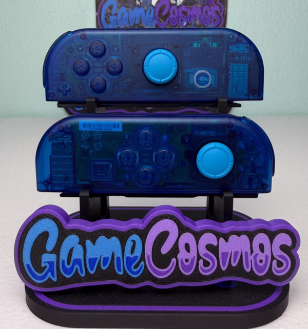 Transparent Clear Blue - Custom Joycons for the Nintend Switch